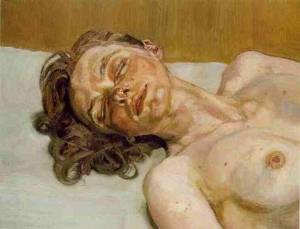 Lucien Freud, "Olhos fechados"